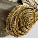 Specchio da parete con decori in tessuto, 1940 ca.