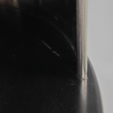 Comodino in acciaio e legno, 1970 ca.