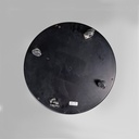 Comodino in acciaio e legno, 1970 ca.