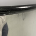 Comodino in acciaio e legno, 1970 ca.