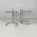 Tavoli da caffè in acciaio e vetro, 1980 ca.