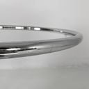 Tavoli da caffè in acciaio e vetro, 1980 ca.