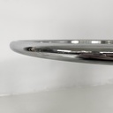 Tavoli da caffè in acciaio e vetro, 1980 ca.