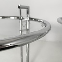 Tavoli da caffè in acciaio e vetro, 1980 ca.