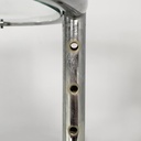 Tavoli da caffè in acciaio e vetro, 1980 ca.