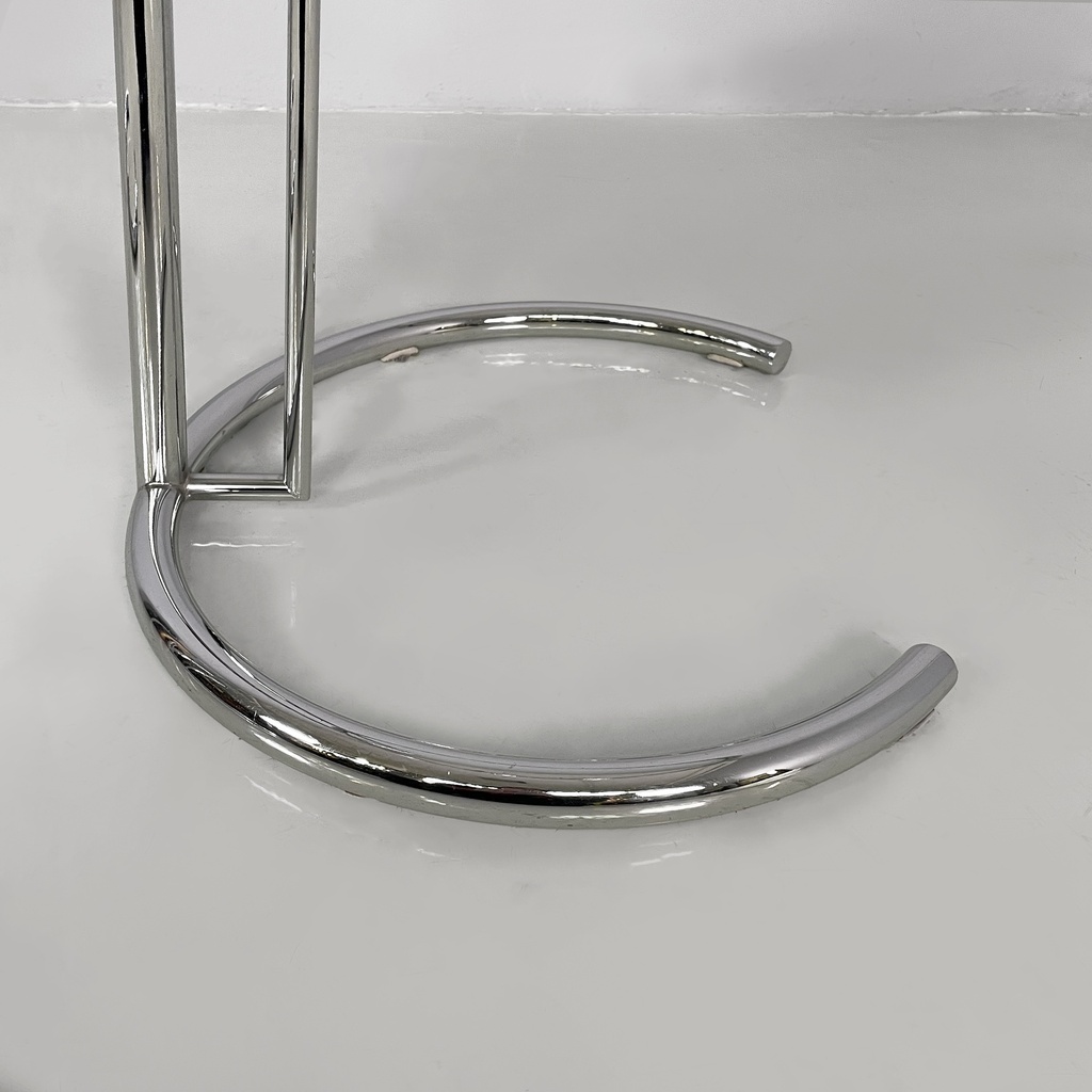 Tavoli da caffè in acciaio e vetro, 1980 ca.