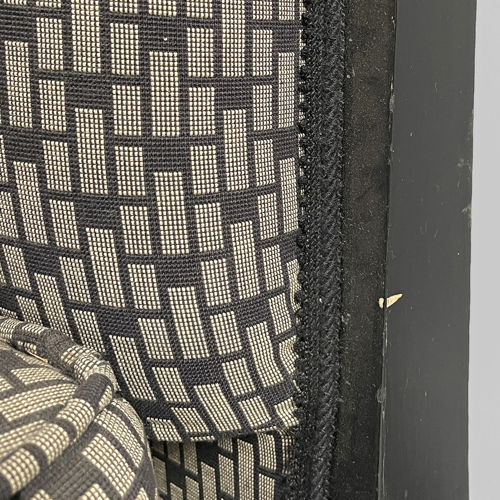 Poltrone in tessuto e legno, 1930 ca.