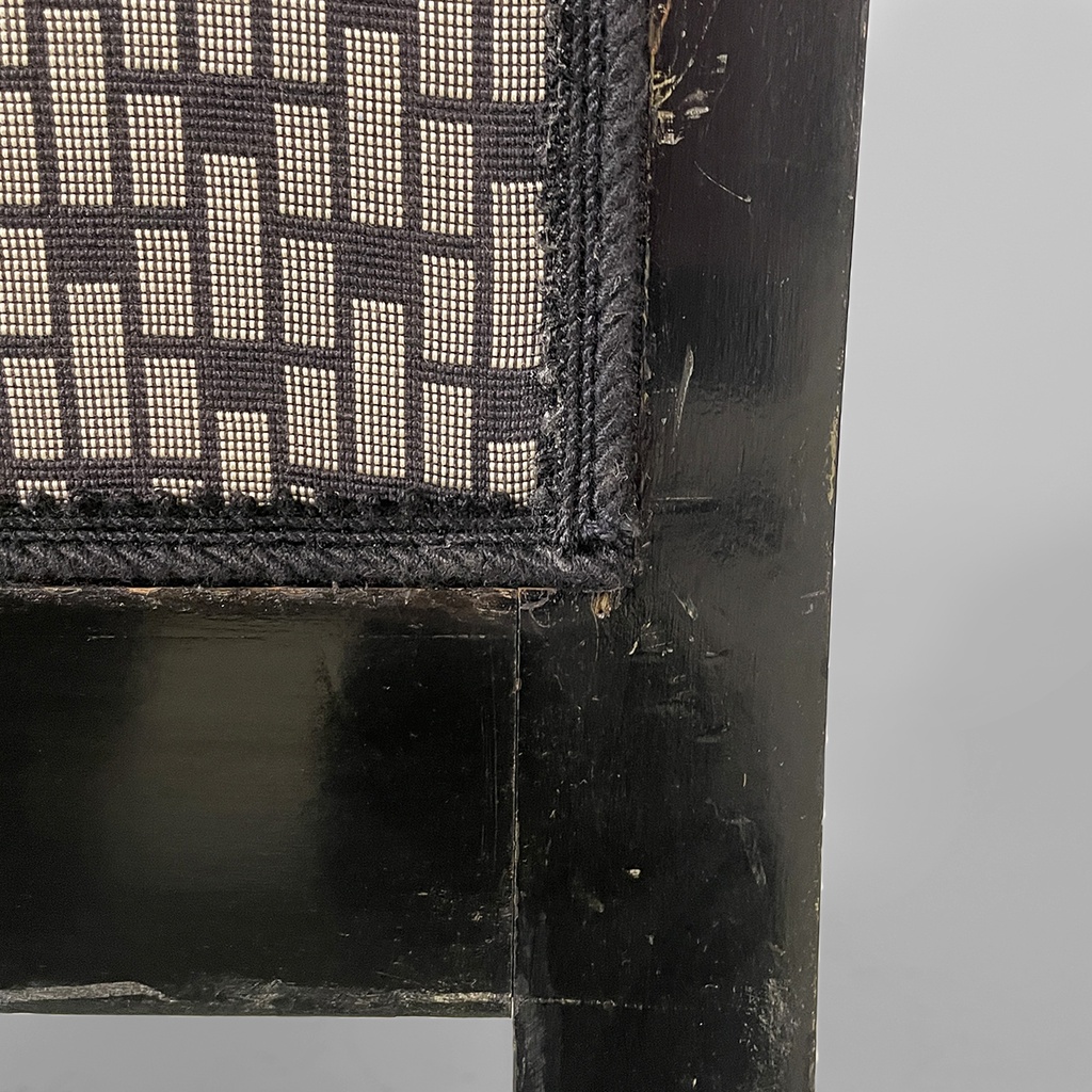 Poltrone in tessuto e legno, 1930 ca.