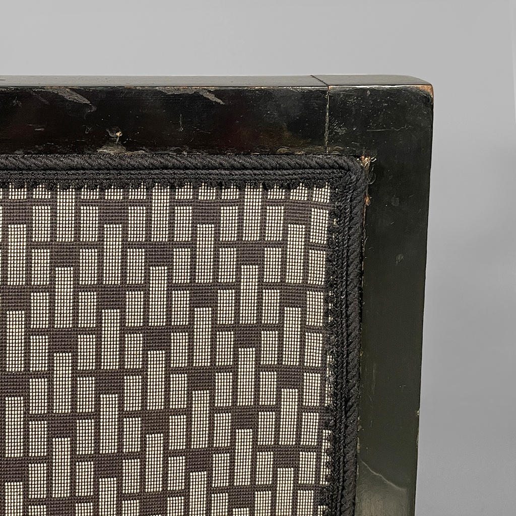 Poltrone in tessuto e legno, 1930 ca.