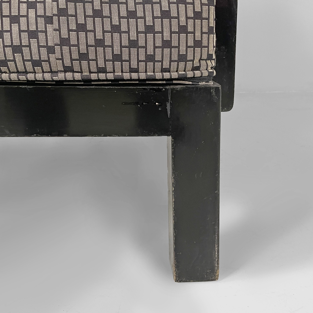 Poltrone in tessuto e legno, 1930 ca.