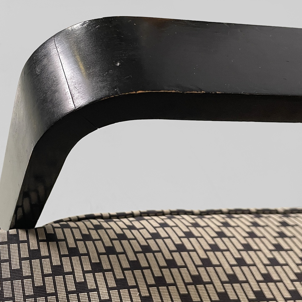 Poltrone in tessuto e legno, 1930 ca.