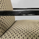 Poltrone in tessuto e legno, 1930 ca.