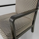 Poltrone in tessuto e legno, 1930 ca.