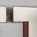 Insegna Lufthansa in plexiglass bianco, 1970 ca.