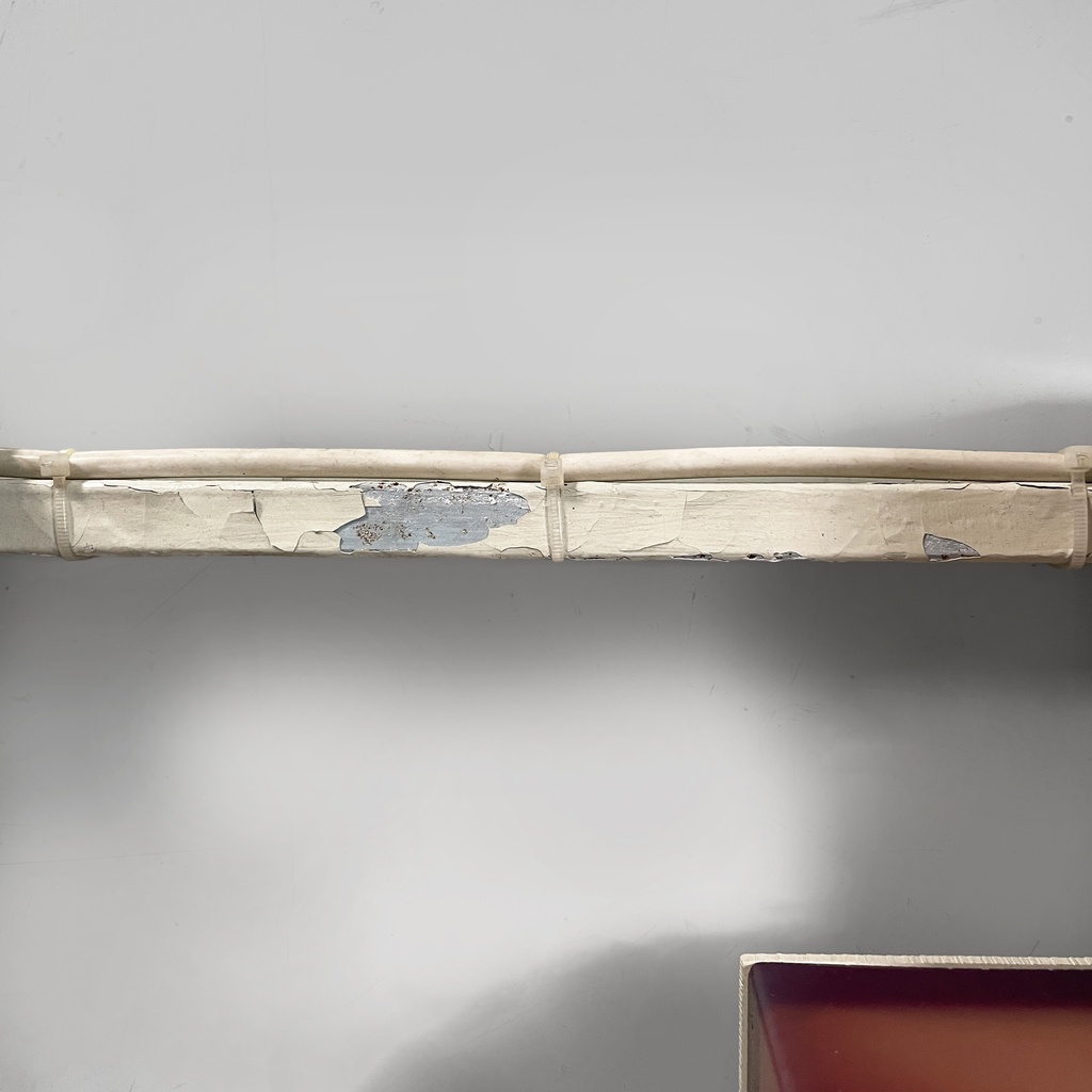 Insegna Lufthansa in plexiglass bianco, 1970 ca.