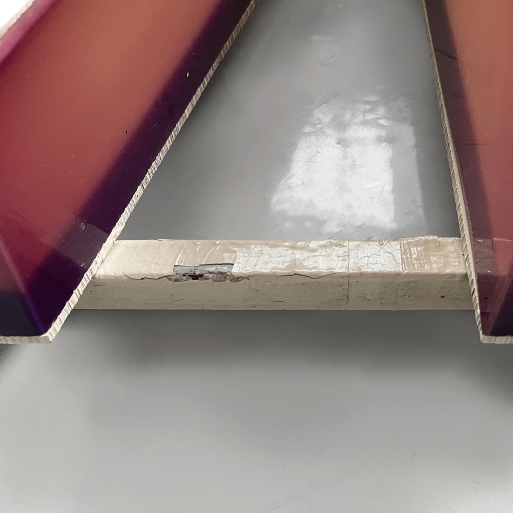 Insegna Lufthansa in plexiglass bianco, 1970 ca.