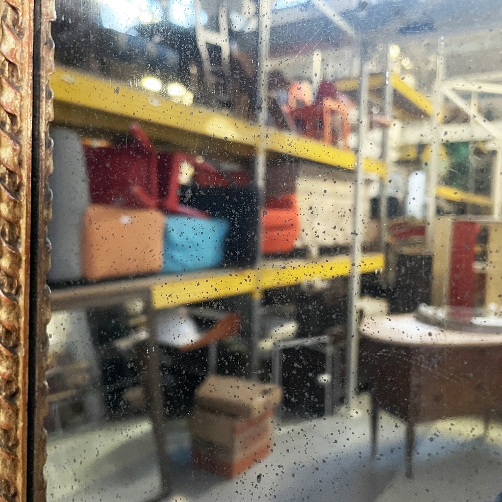 Specchio da parete in legno dorato, 1930 ca.