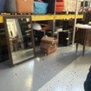 Specchio da parete in legno dorato, 1930 ca.