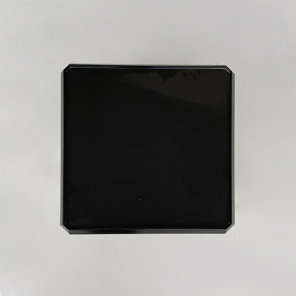 Carrello in legno nero, 1970 ca.