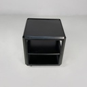 Carrello in legno nero, 1970 ca.