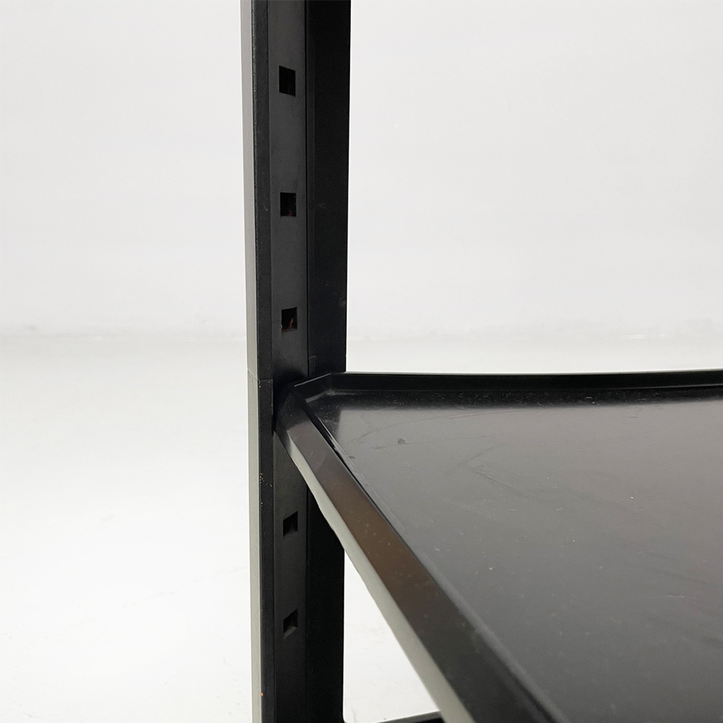 Carrello in legno nero, 1970 ca.