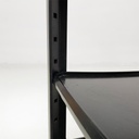 Carrello in legno nero, 1970 ca.