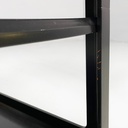 Carrello in legno nero, 1970 ca.