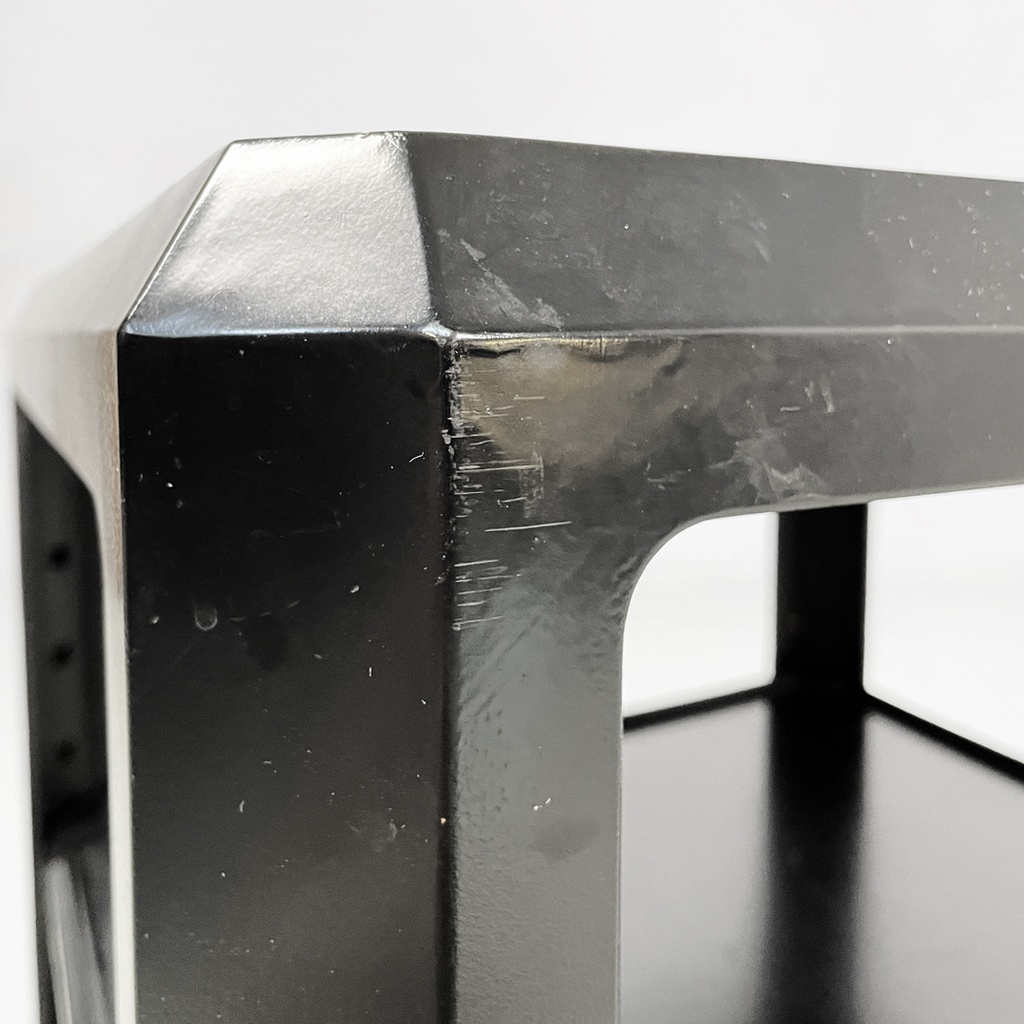 Carrello in legno nero, 1970 ca.