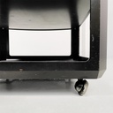 Carrello in legno nero, 1970 ca.