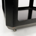 Carrello in legno nero, 1970 ca.