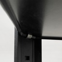 Carrello in legno nero, 1970 ca.