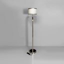 Lampada da terra in acciaio e vetro, 1940 ca.