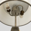 Lampada da terra in acciaio e vetro, 1940 ca.