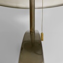 Lampada da terra in acciaio e vetro, 1940 ca.