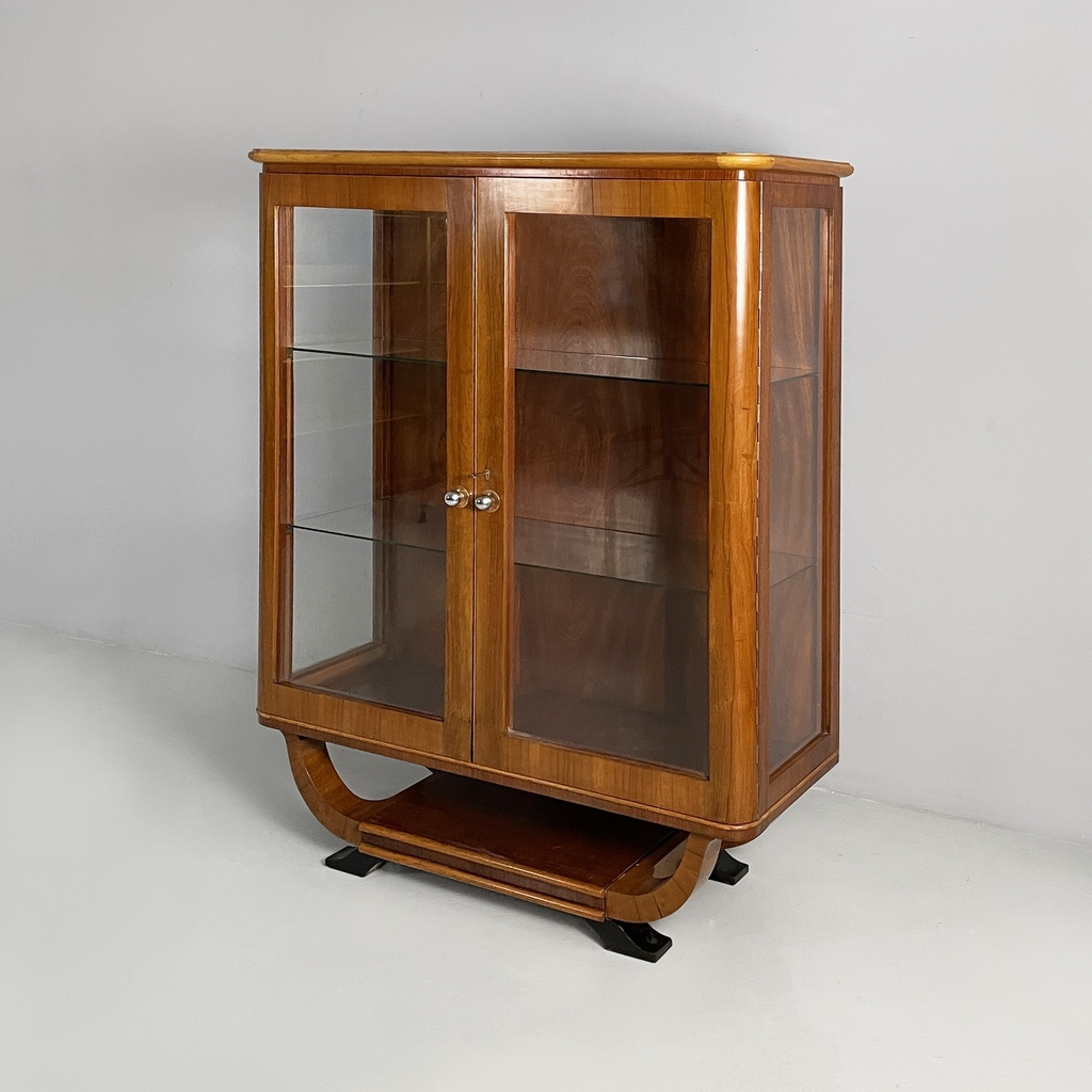 Vetrina in legno e vetro, 1930 ca.