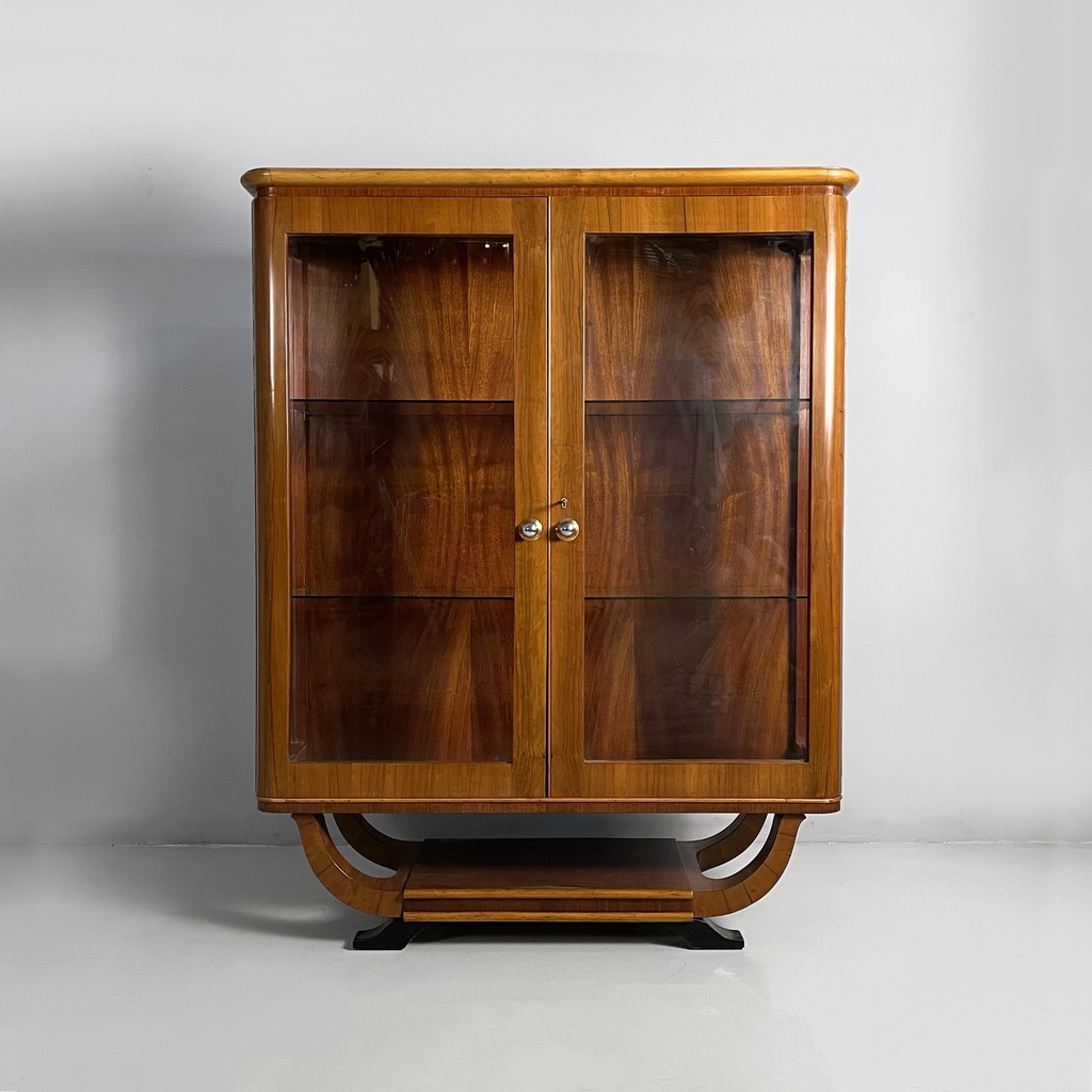 Vetrina in legno e vetro, 1930 ca.