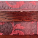 Poltrona in legno e tessuto rosso, 1930 ca.