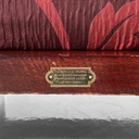 Poltrona in legno e tessuto rosso, 1930 ca.