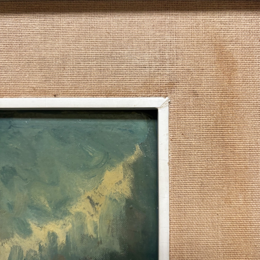 Quadro ad olio Malinconia di Ernesto Tramezzani, 1971