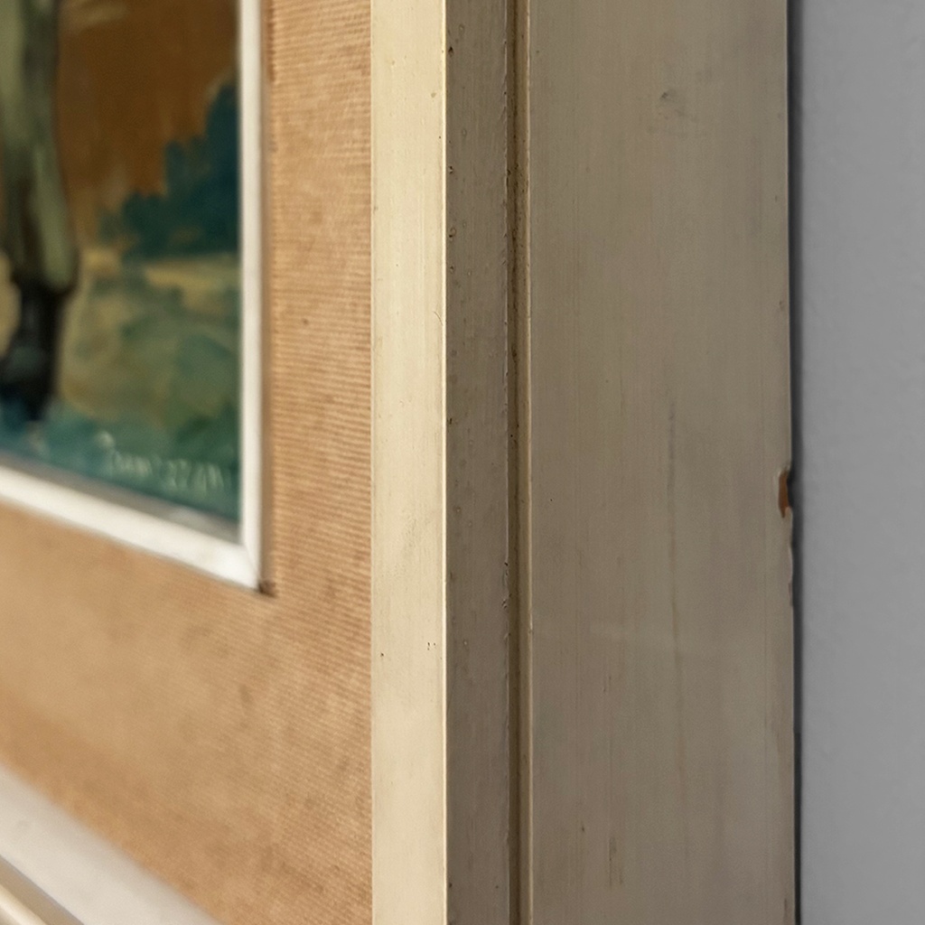 Quadro ad olio Malinconia di Ernesto Tramezzani, 1971