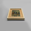 Quadro ad olio Malinconia di Ernesto Tramezzani, 1971