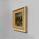 Quadro ad olio Malinconia di Ernesto Tramezzani, 1971