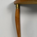 Consolle in legno e vetro retro-dipito vere, 1950 ca.