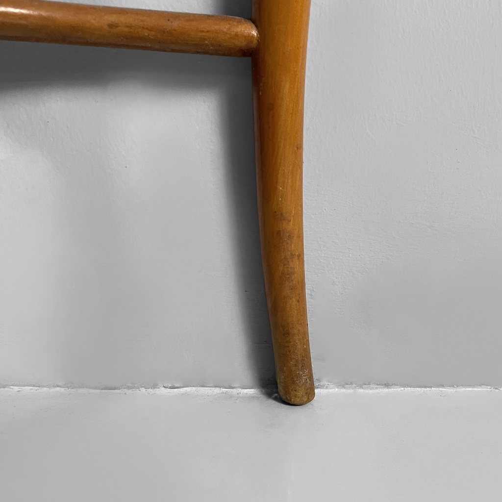 Consolle in legno e vetro retro-dipito vere, 1950 ca.