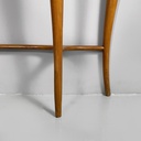 Consolle in legno e vetro retro-dipito vere, 1950 ca.