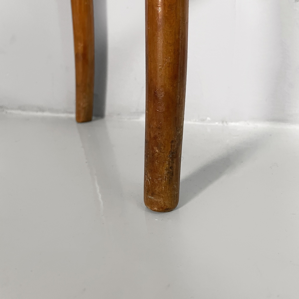 Consolle in legno e vetro retro-dipito vere, 1950 ca.