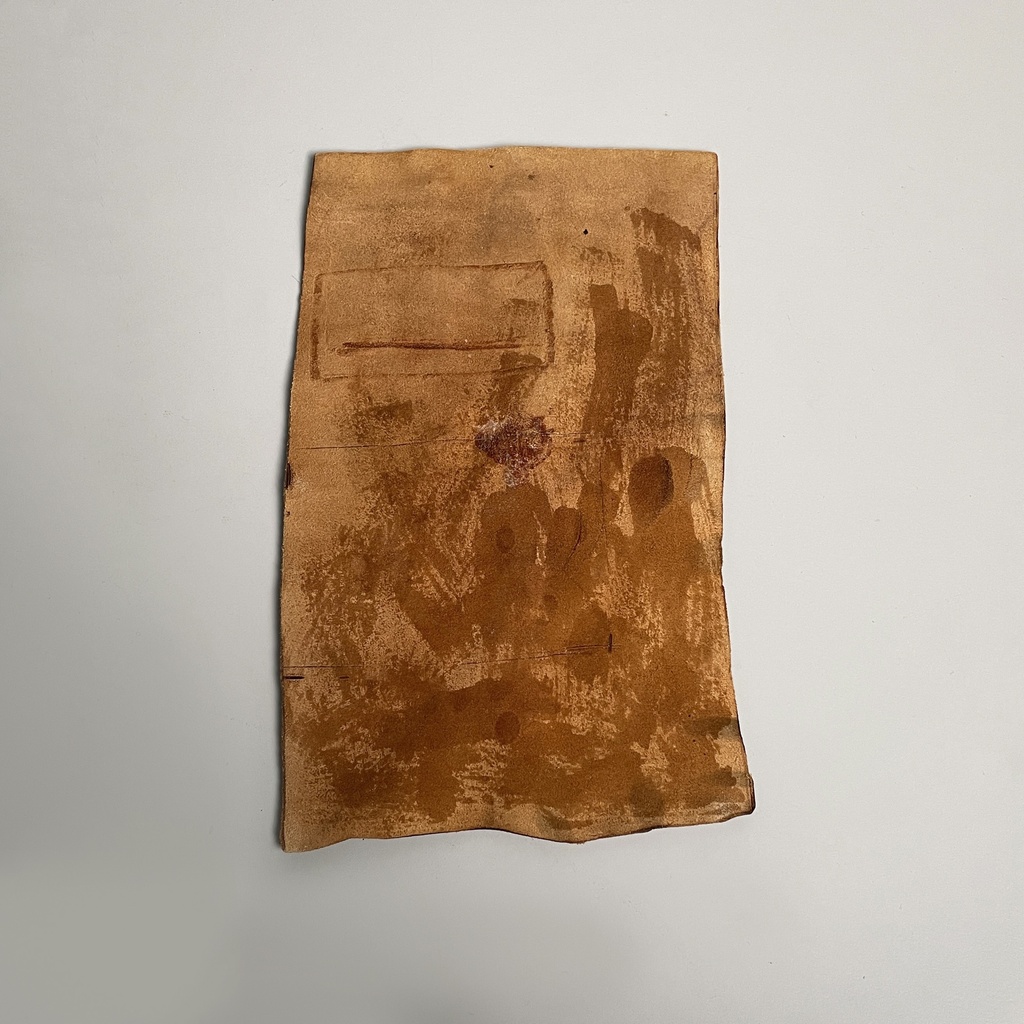 Disegno di mano su pelle, 1950-1990 ca.