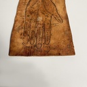 Disegno di mano su pelle, 1950-1990 ca.