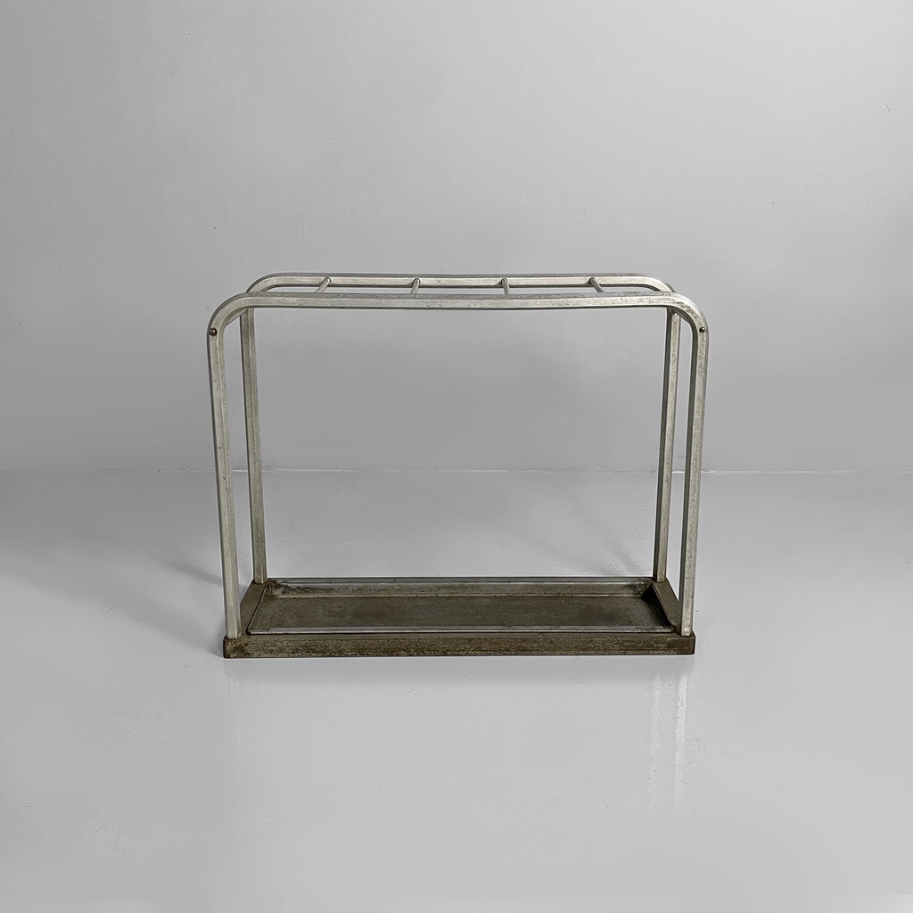 Portaombrelli in alluminio e ferro, 1950 ca.