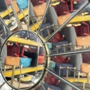 Portacandele in ottone e specchio, 1950 ca.